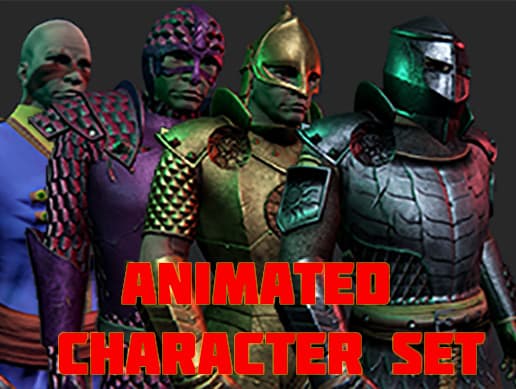 Medieval / Fantasy Character Set with Armor Sets & Animations