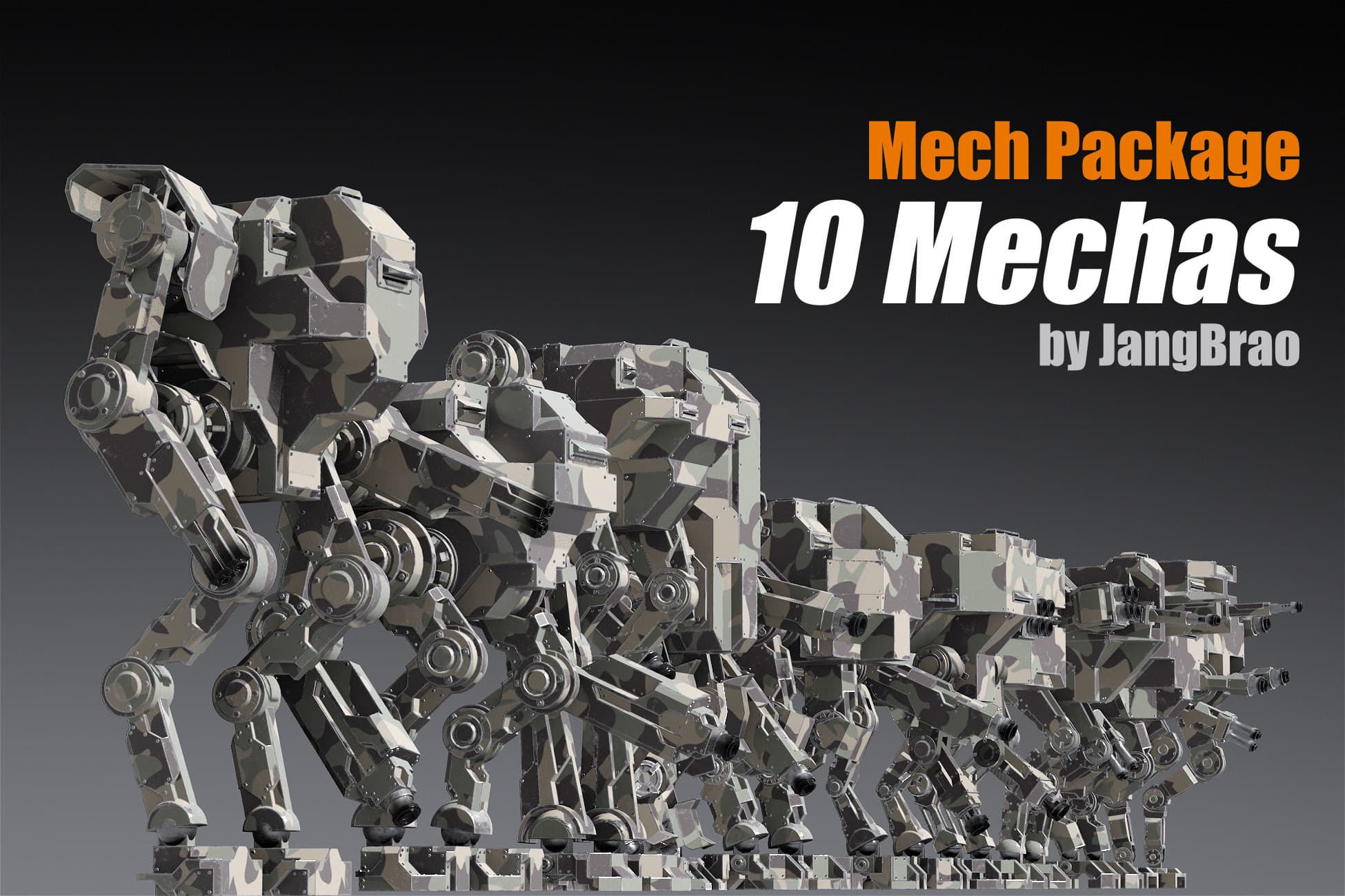 Package of 10 Battle Mechas