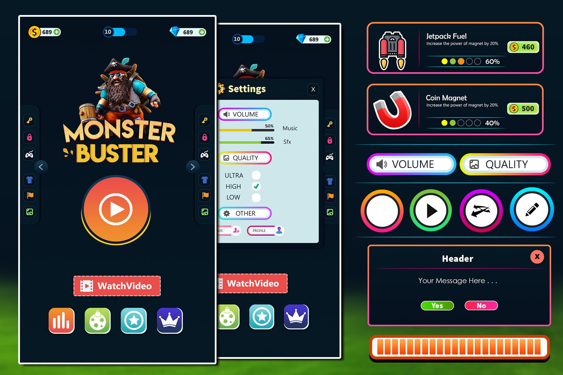 Mobile UI - Casual Games