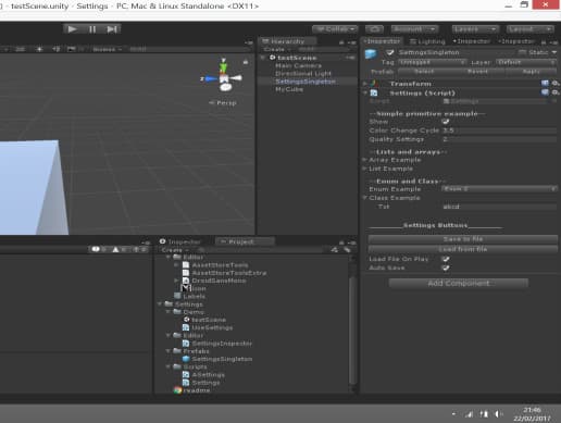 Settings / Config file