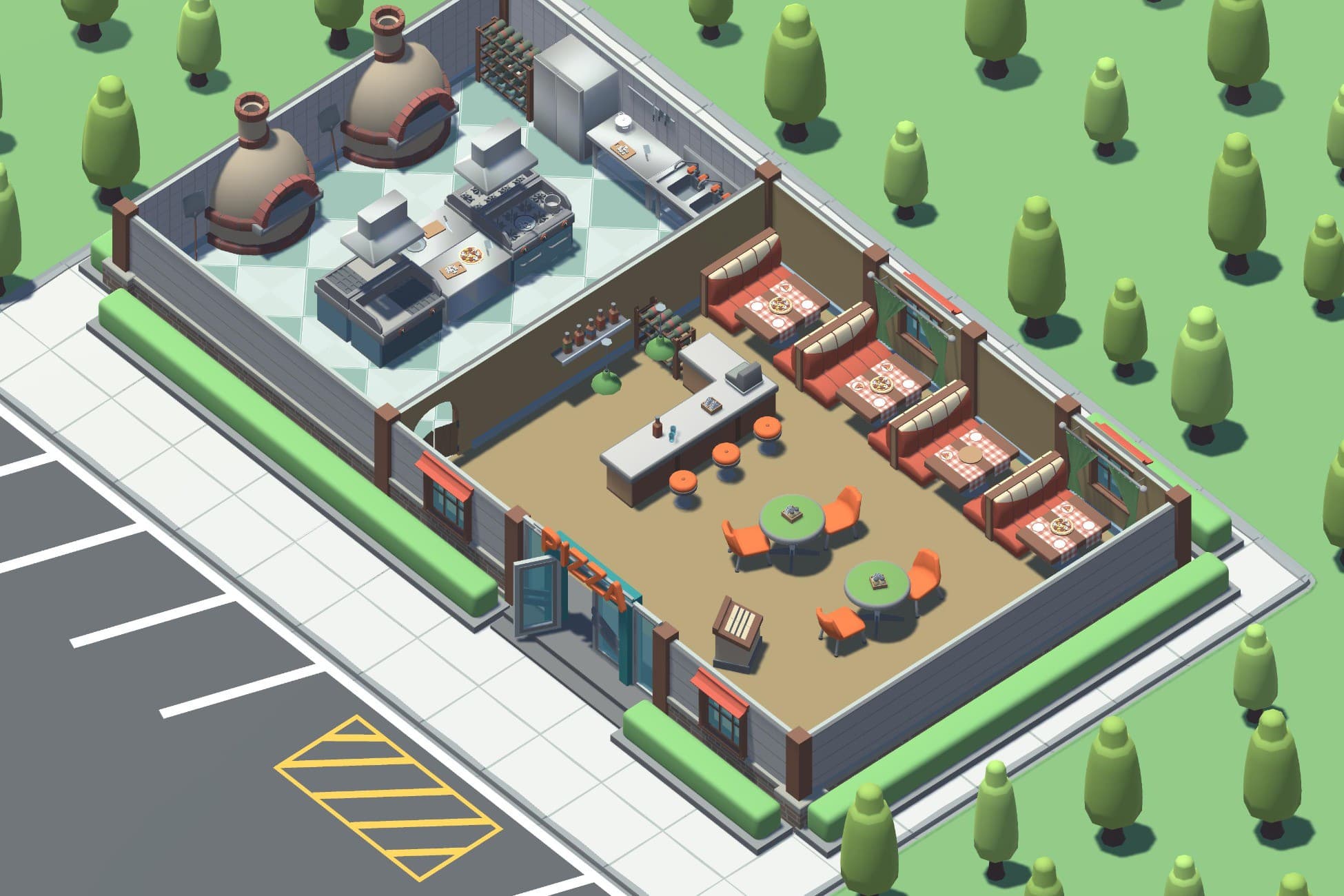 3D Pizza Place