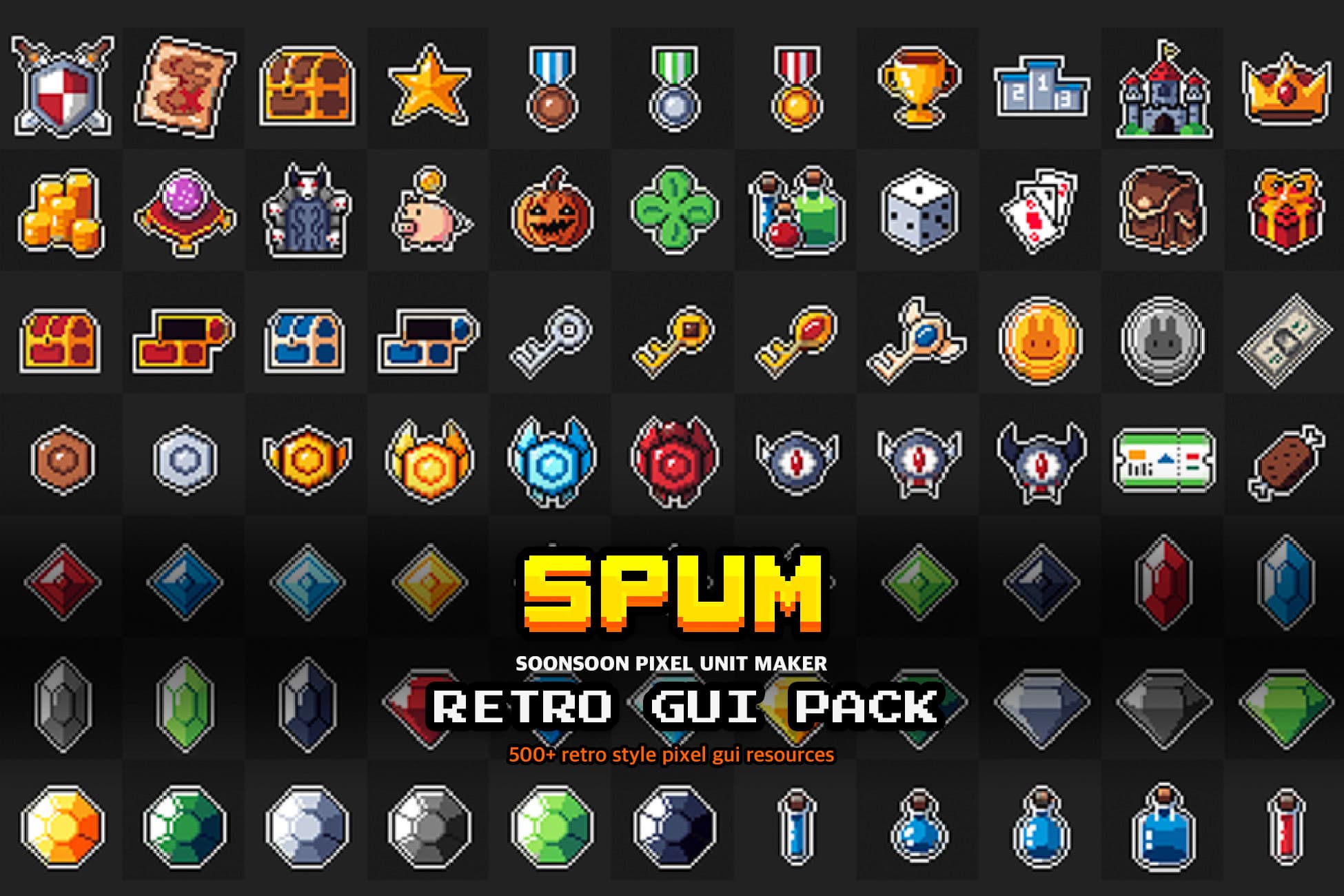 SPUM Retro GUI Pack