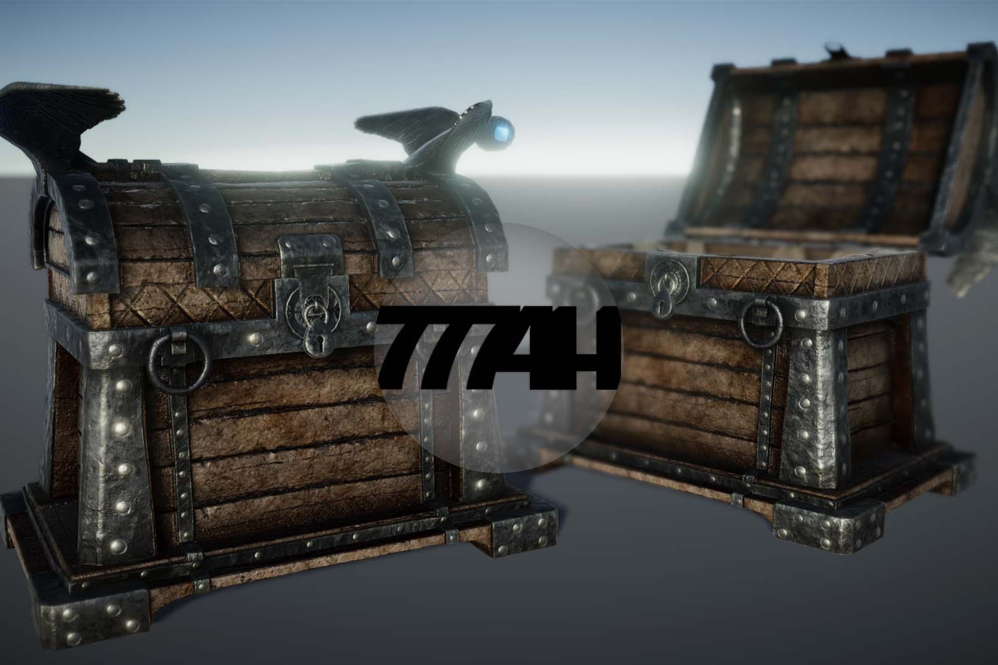 Woodland Cave Treasure Chest