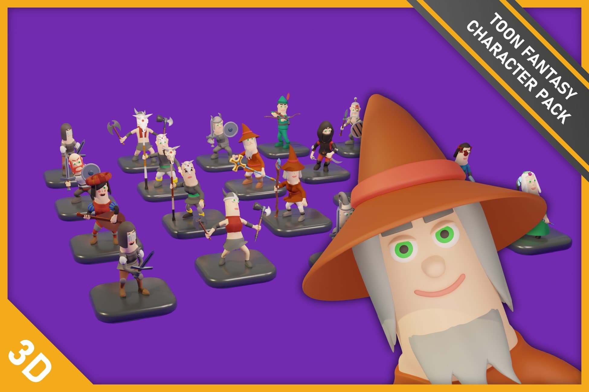 Toon Fantasy Character Pack