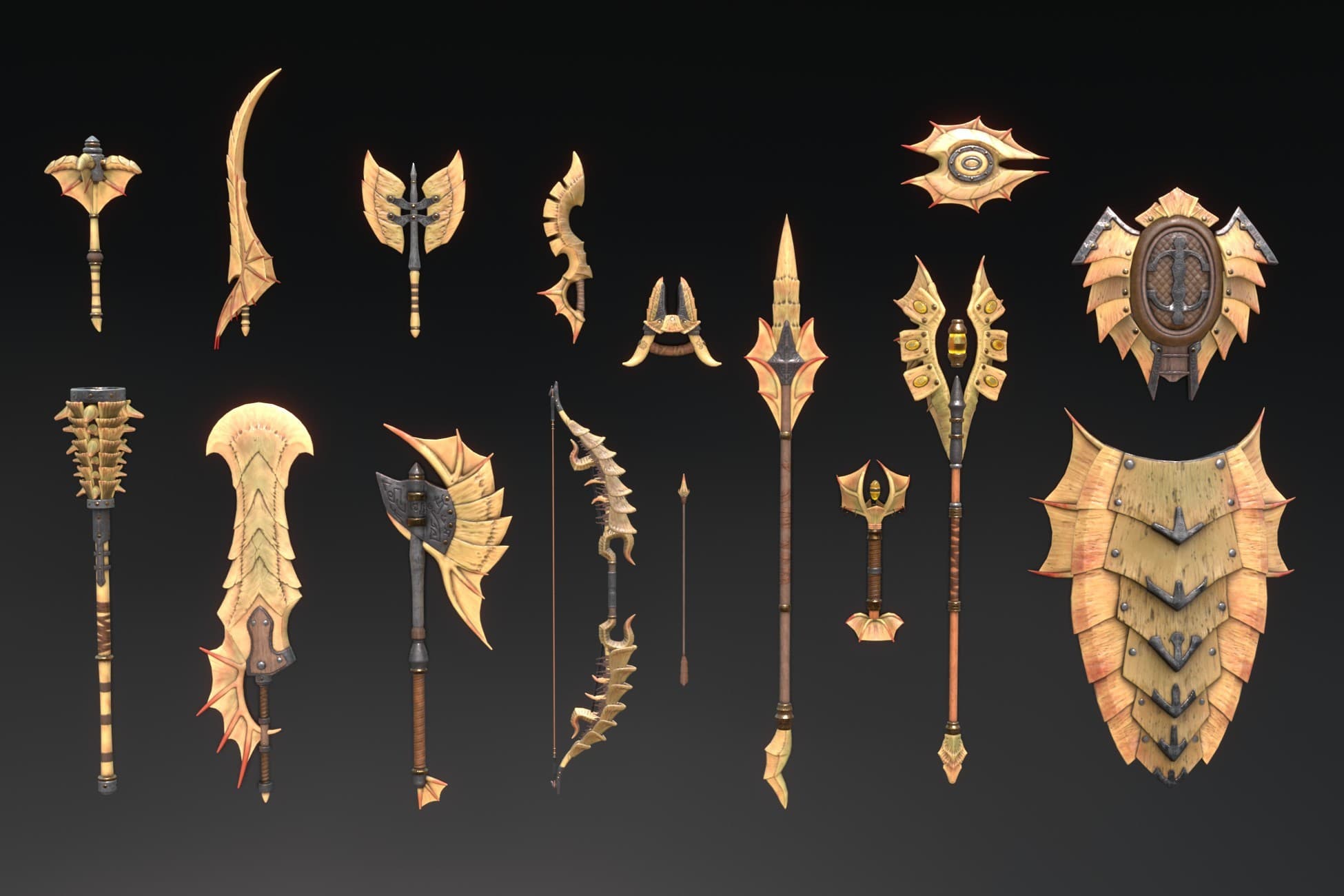Fantasy Weapon Chitin set