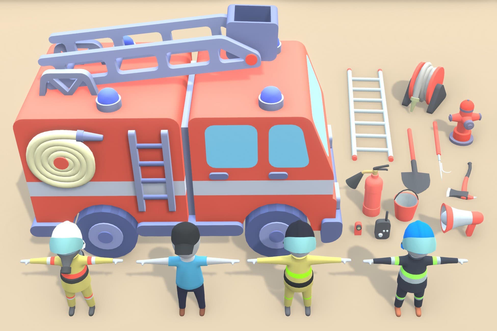 Hyper Casual Firefighters