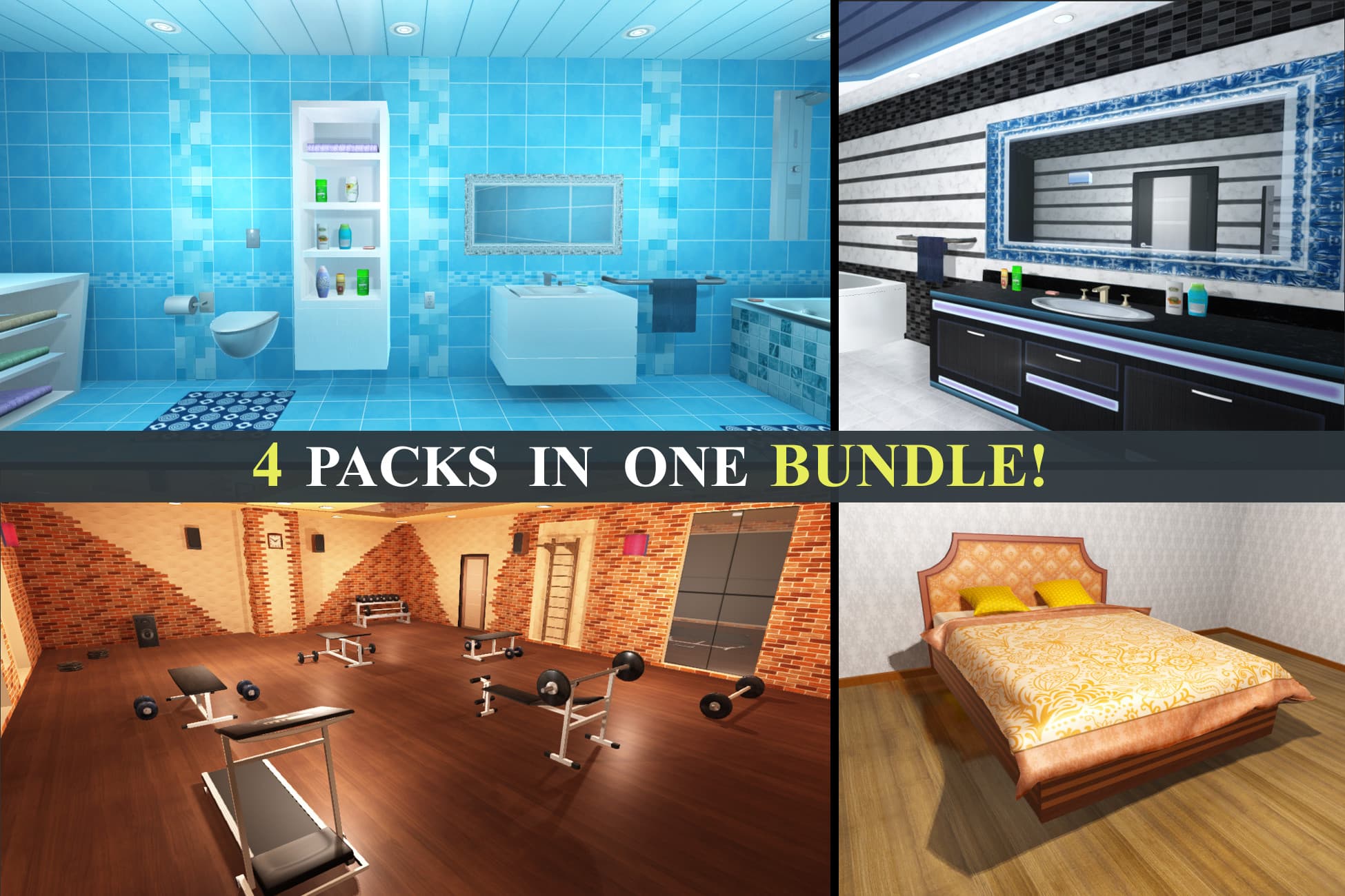 Furniture Bundle - Interior and House Props