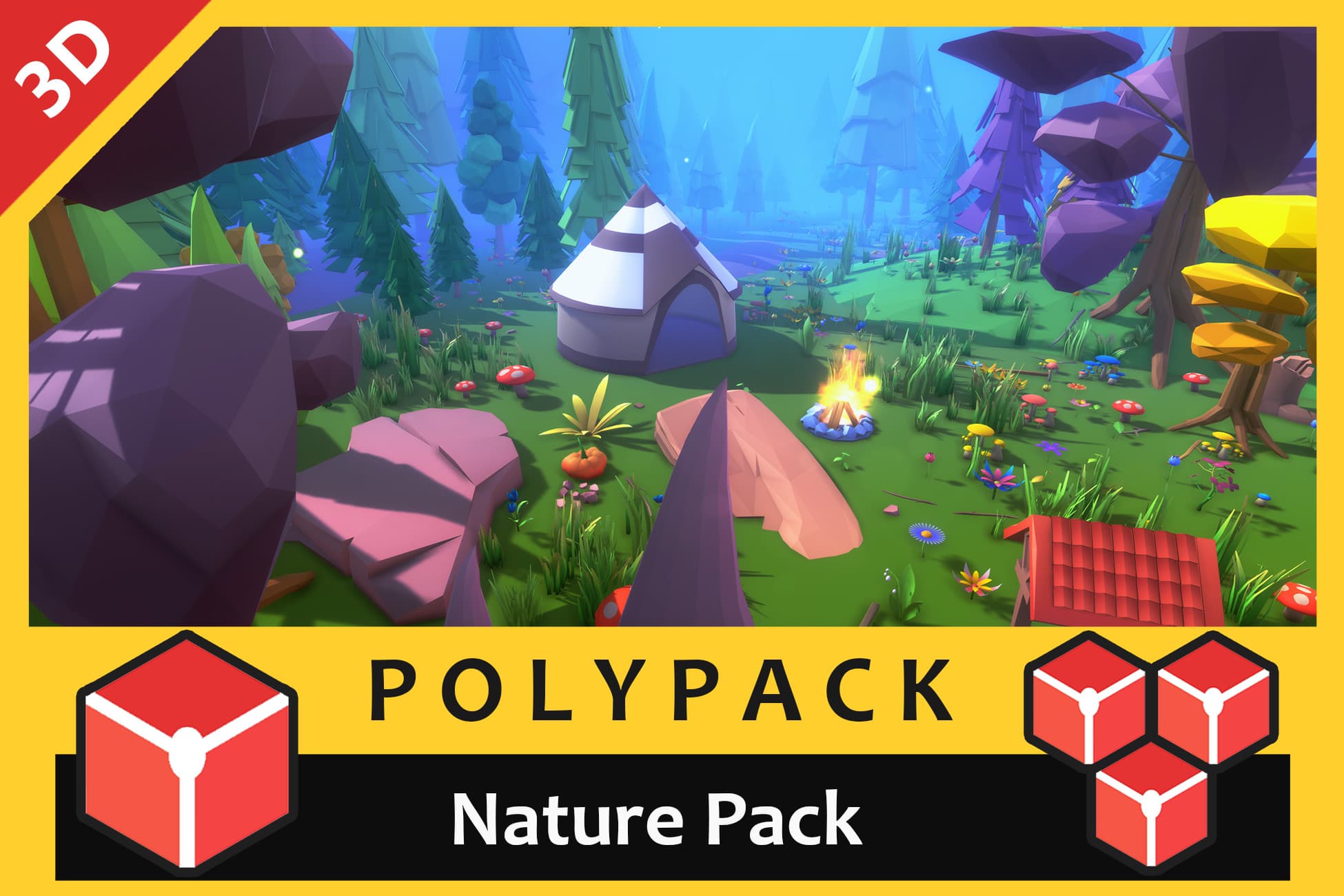 Nature Pack - Low Poly 3D Asset by Polypack
