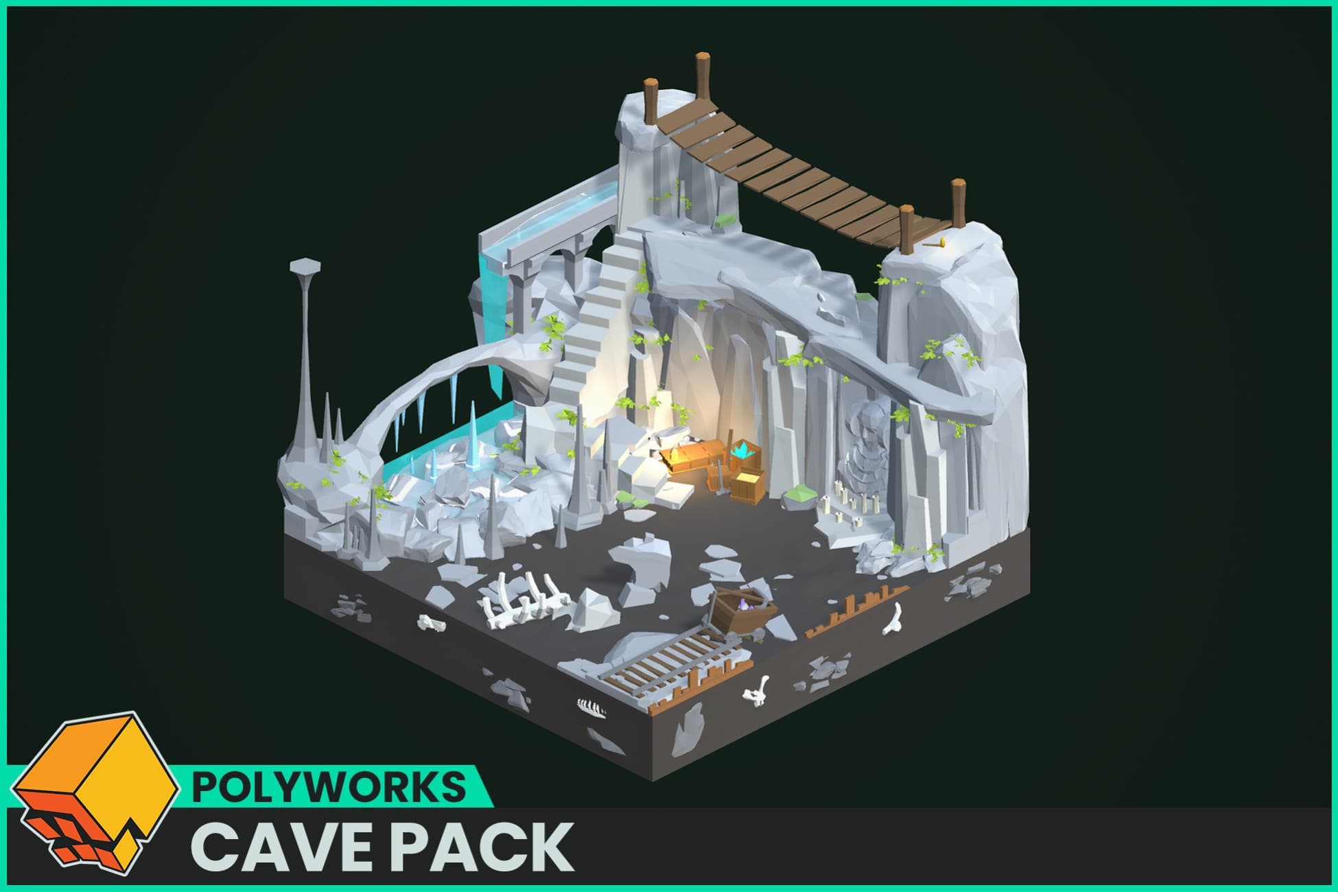 Low Poly Cave Pack - Polyworks