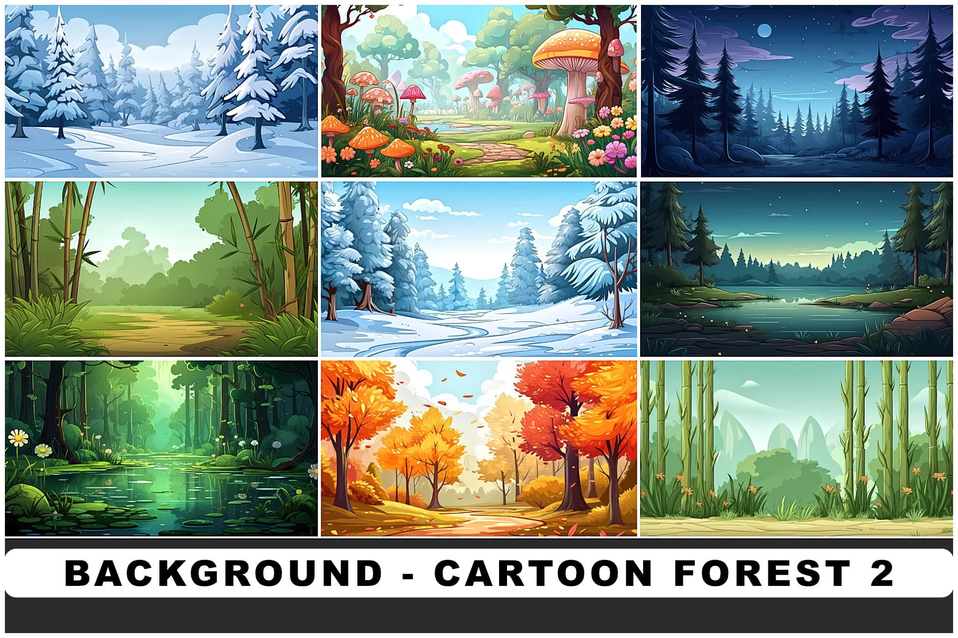 BACKGROUND - Cartoon Forest 2