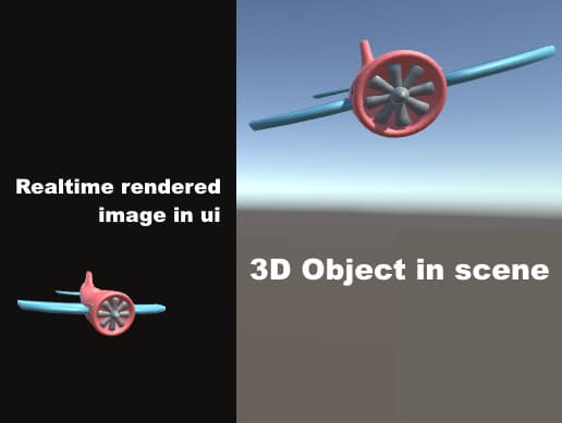 Realtime Object Preview (3D Object on UI)