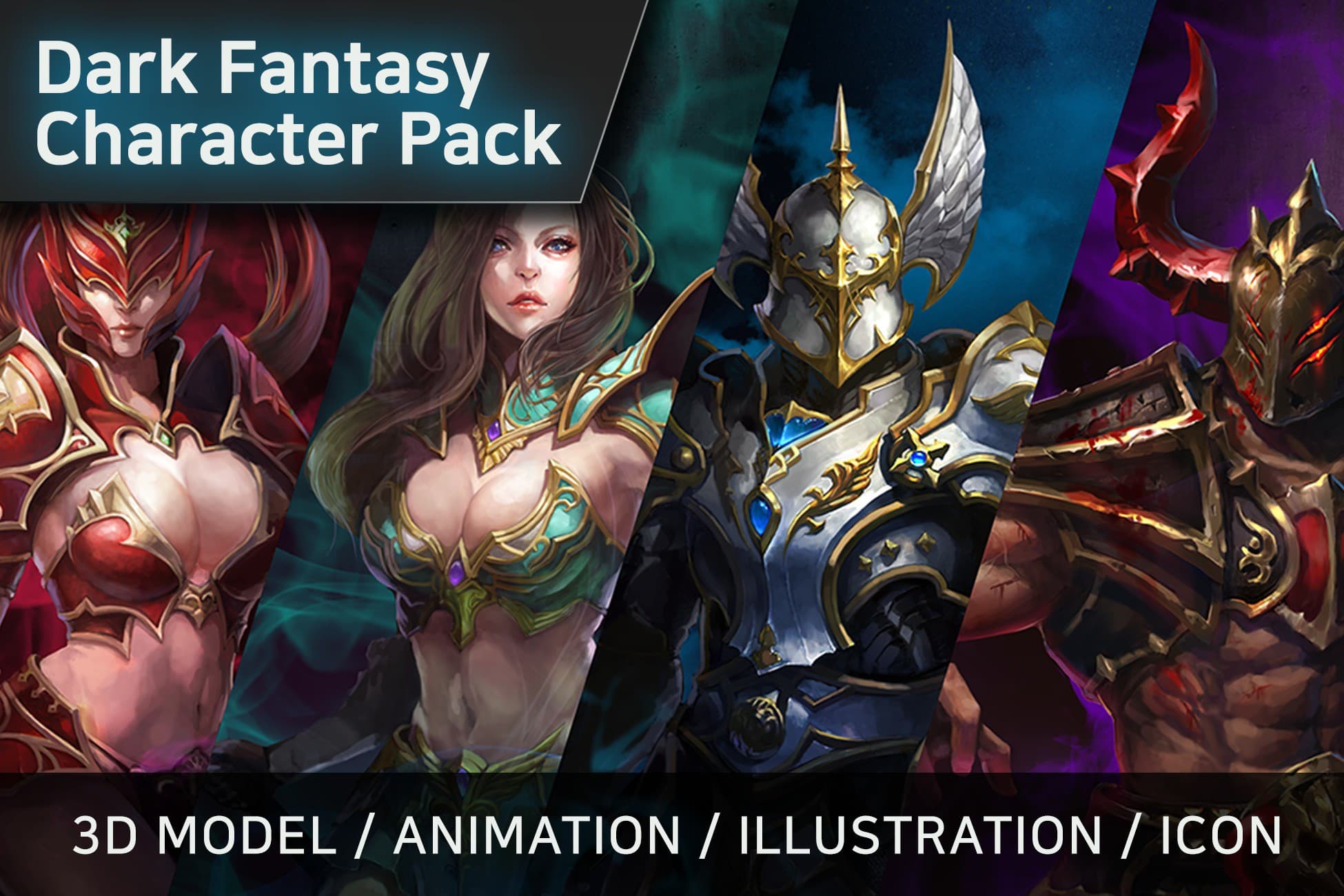 Dark Fantasy Character pack - All Characters