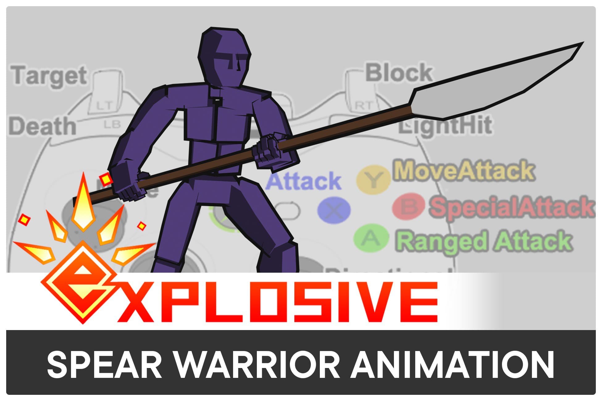 Spearman Warrior Mecanim Animation Pack
