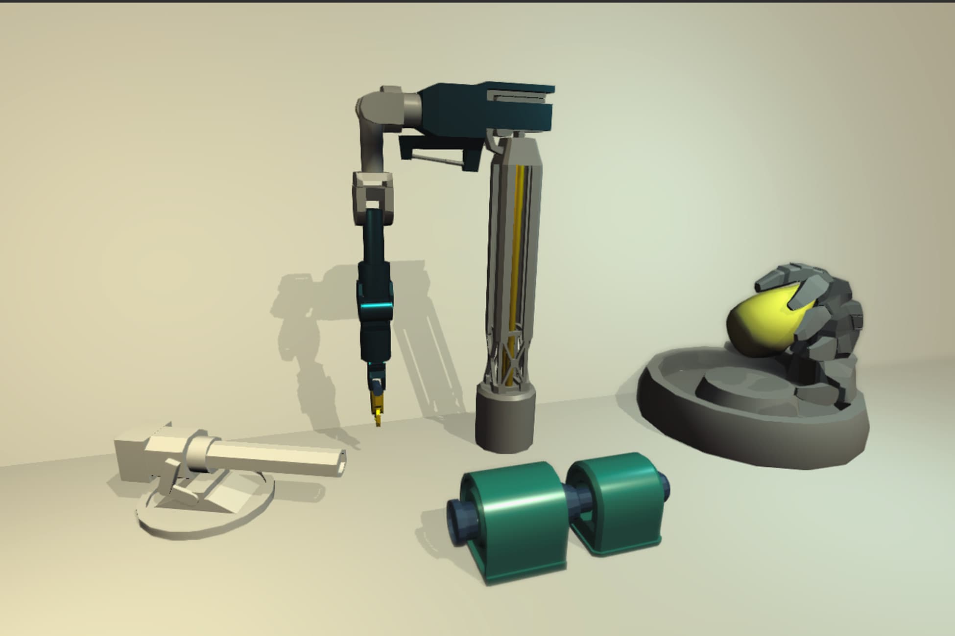Animated Sci-Fi Props Pack | URP