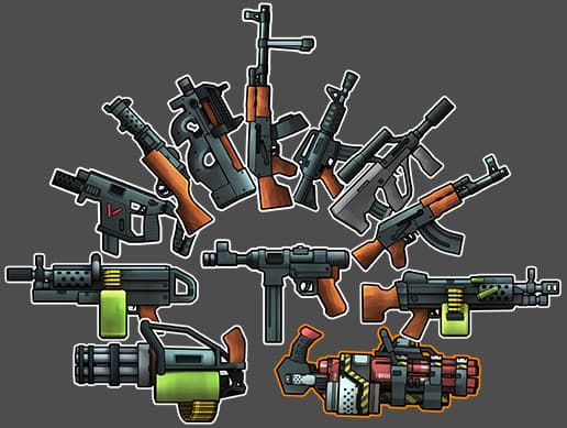 Cartoon Weapon Guns