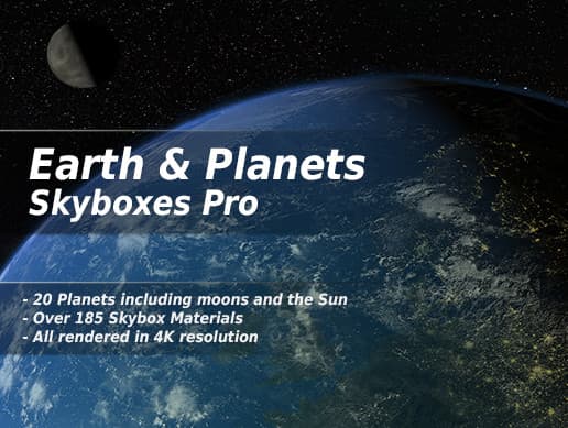 Earth & Planets skyboxes Pro