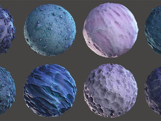 Stylized Alunar Materials