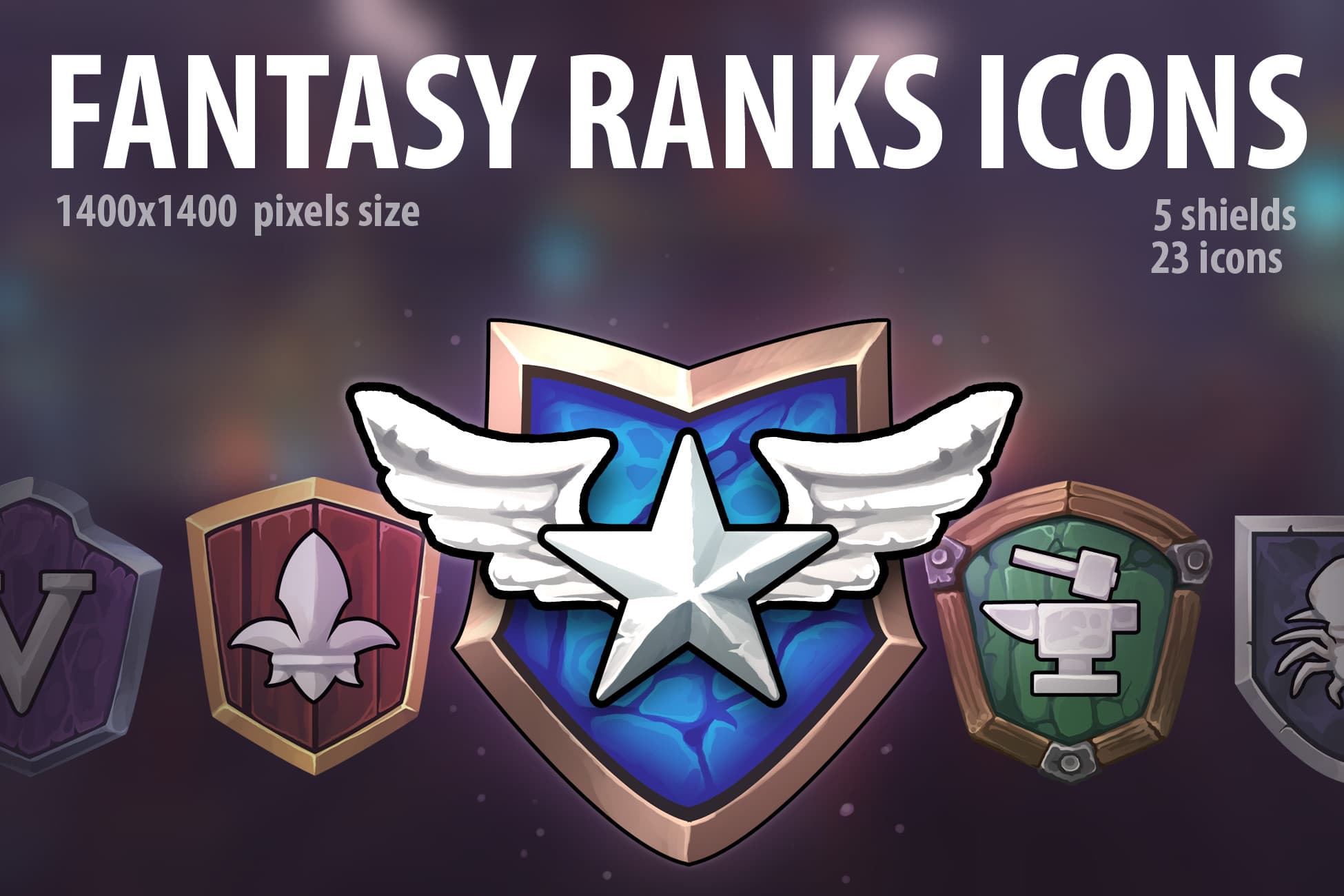 Fantasy Ranks Icons