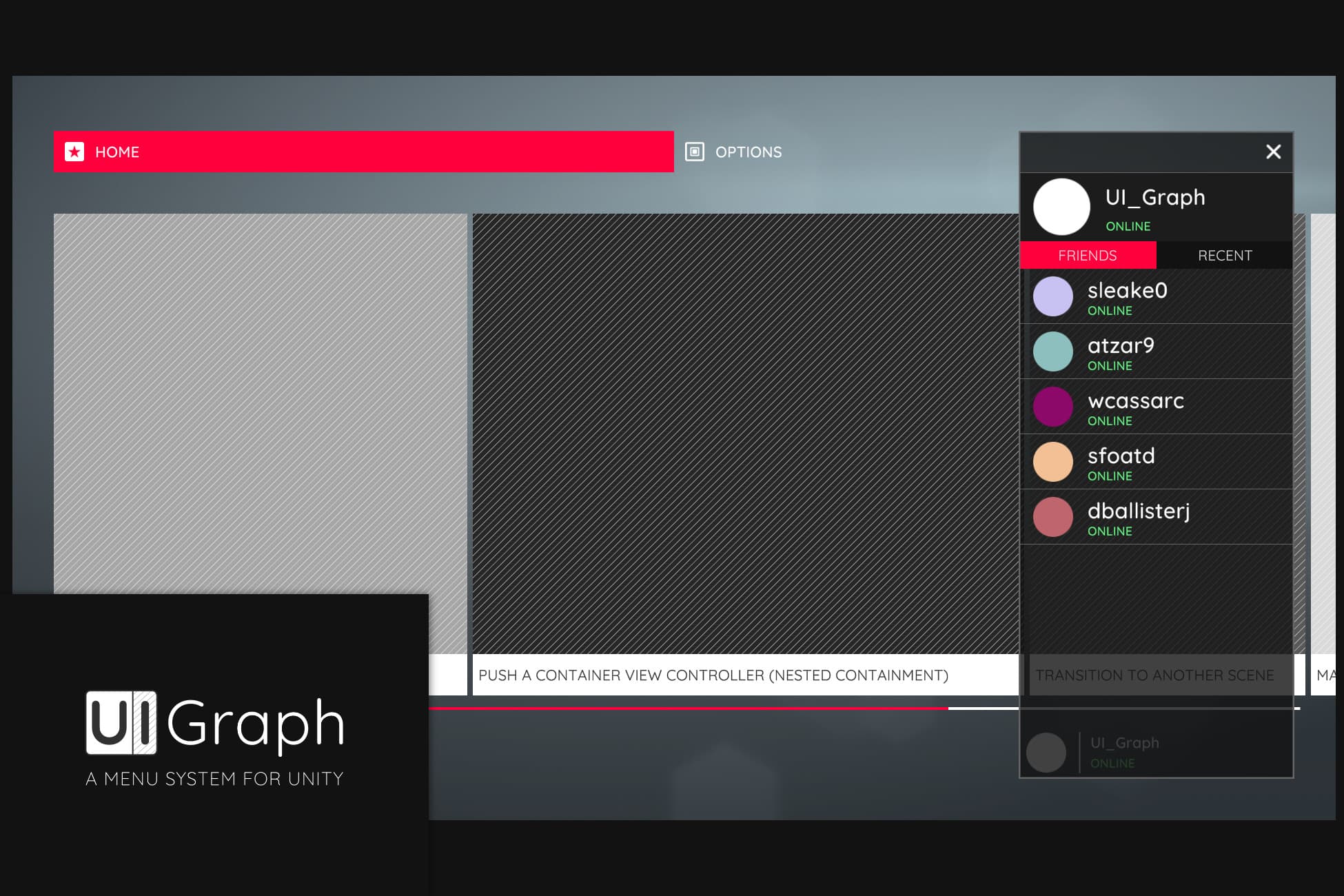 UI Graph – A Menu System For Unity