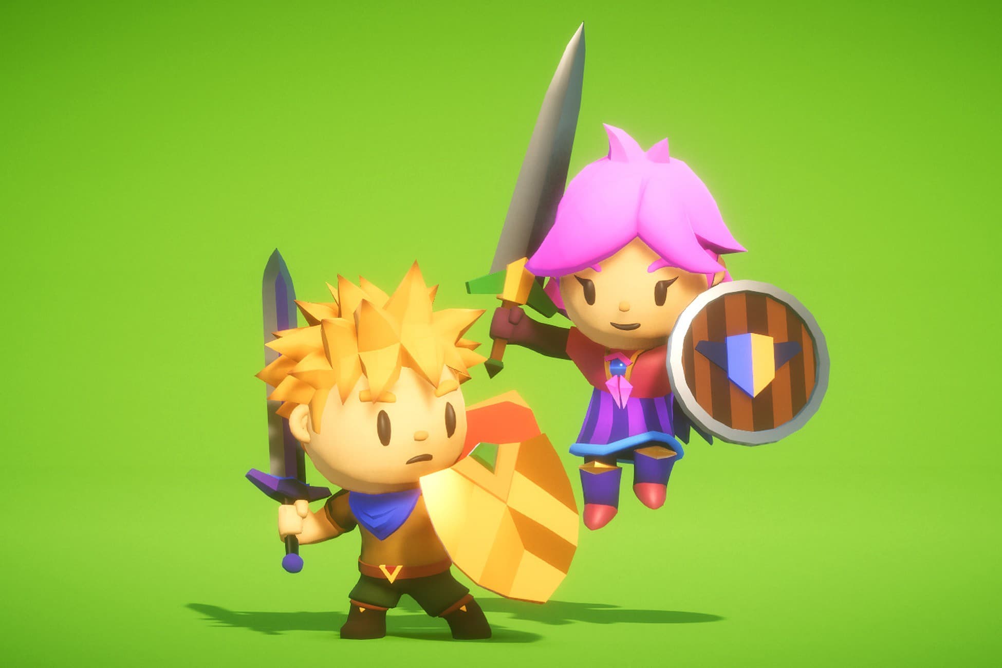 RPG Tiny Hero Duo PBR Polyart