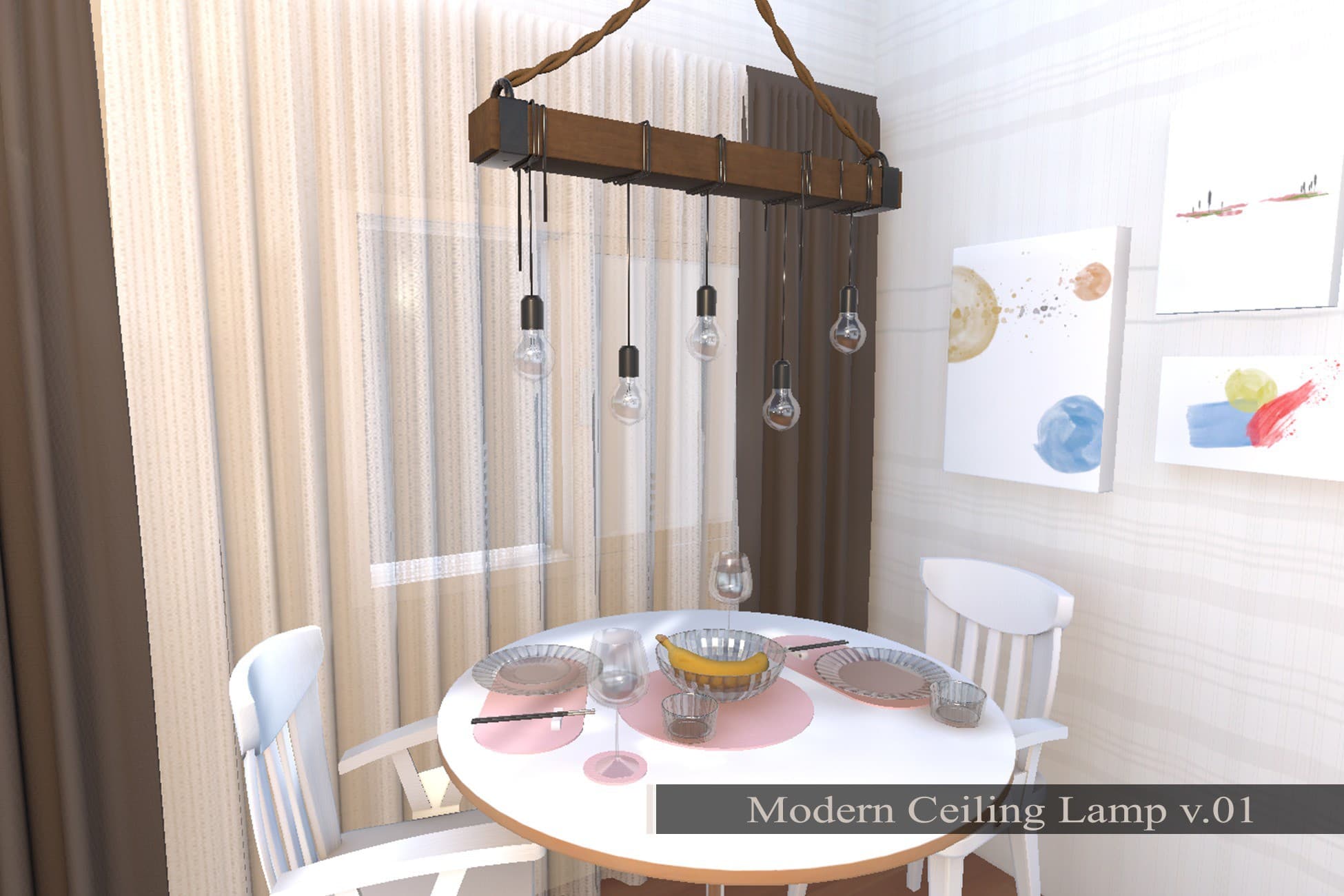 Modern Ceiling Lamp v.01