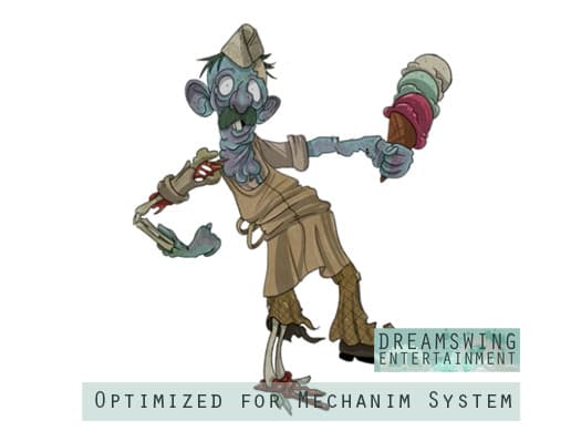 Animated 2D Character - I Scream Man