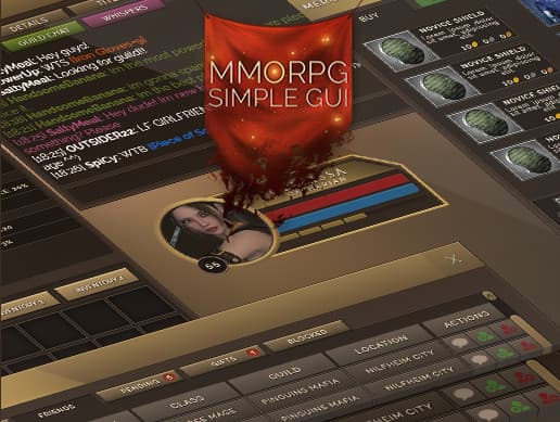 SIMPLE&CLEAN MMORPG FULL UI