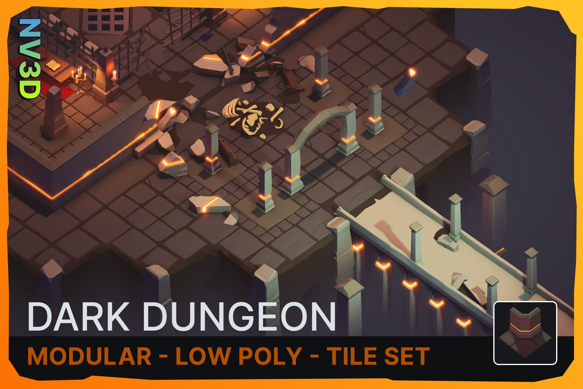 Dark Dungeon Tile Set