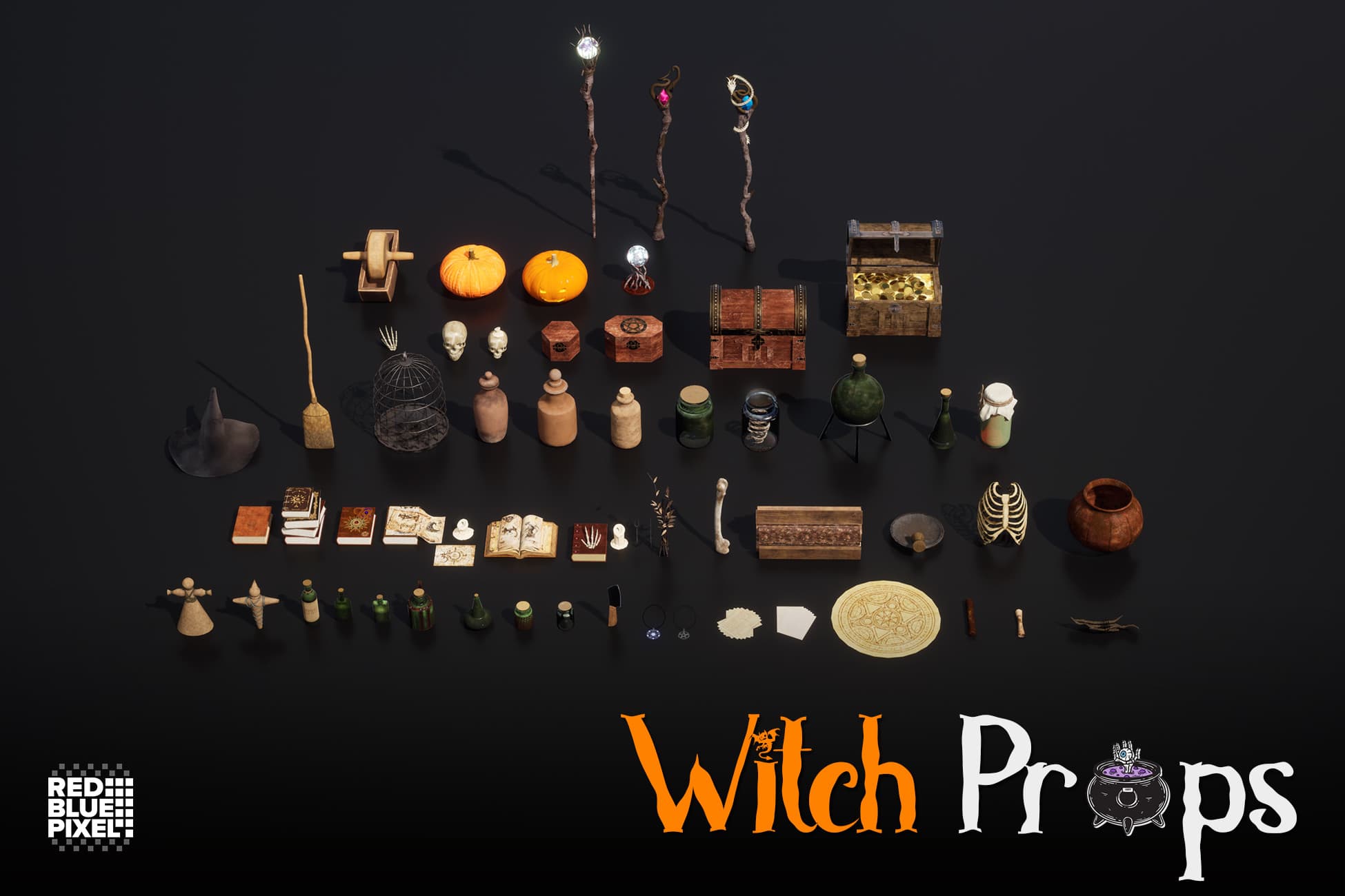 Medieval Witch's Props
