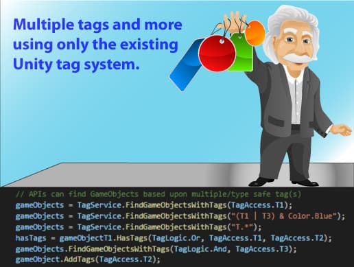 Mulitple Tags: Uses Unity tag system