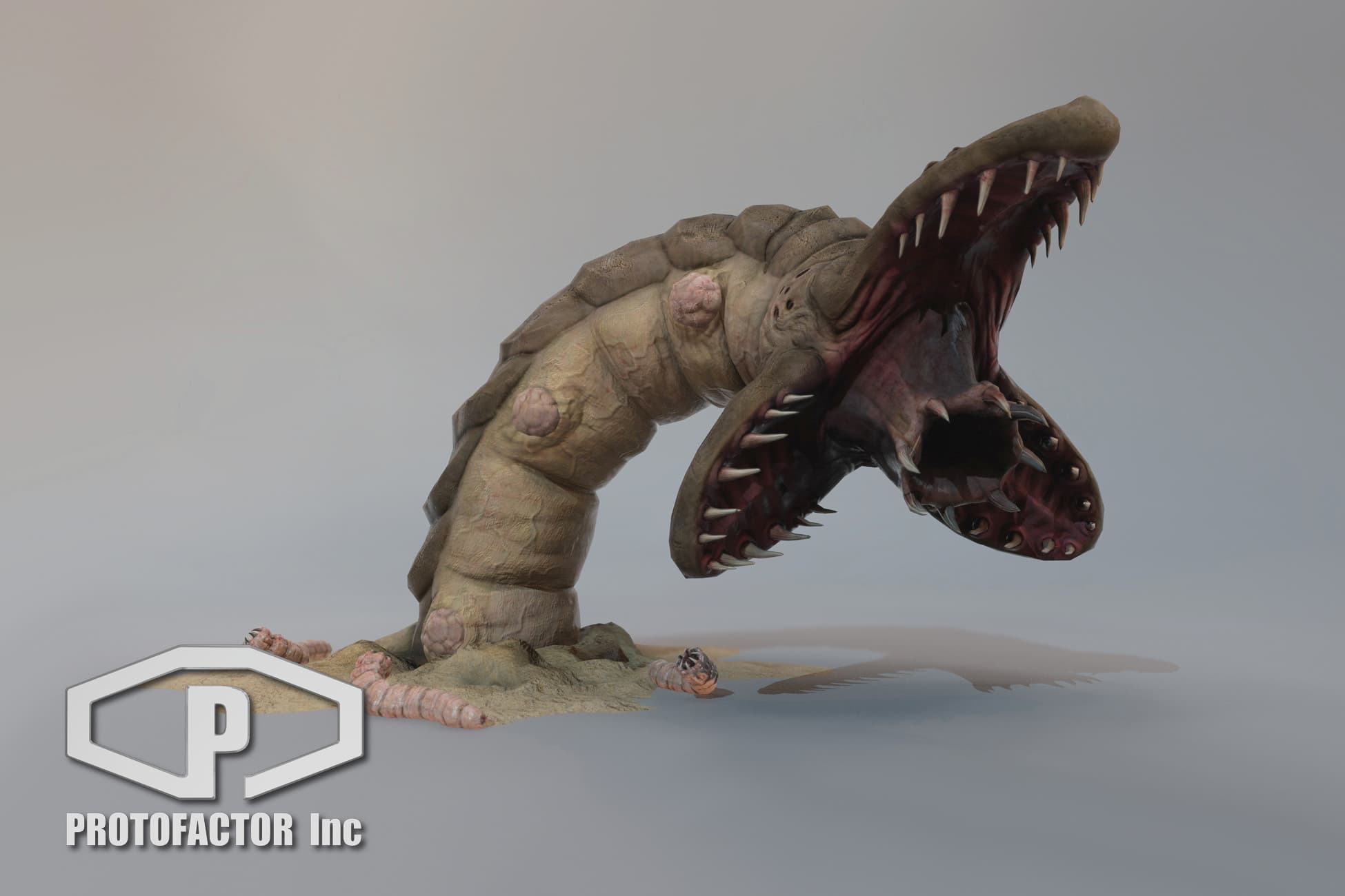 GIANT WORM BOSS CHARACTER