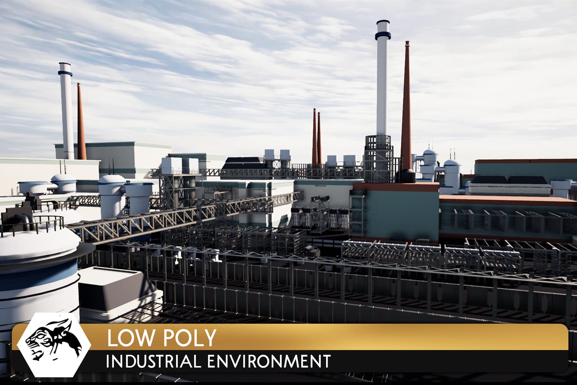 Low Poly Industrial Environment