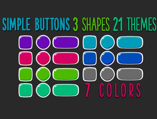 371 Simple Buttons Pack