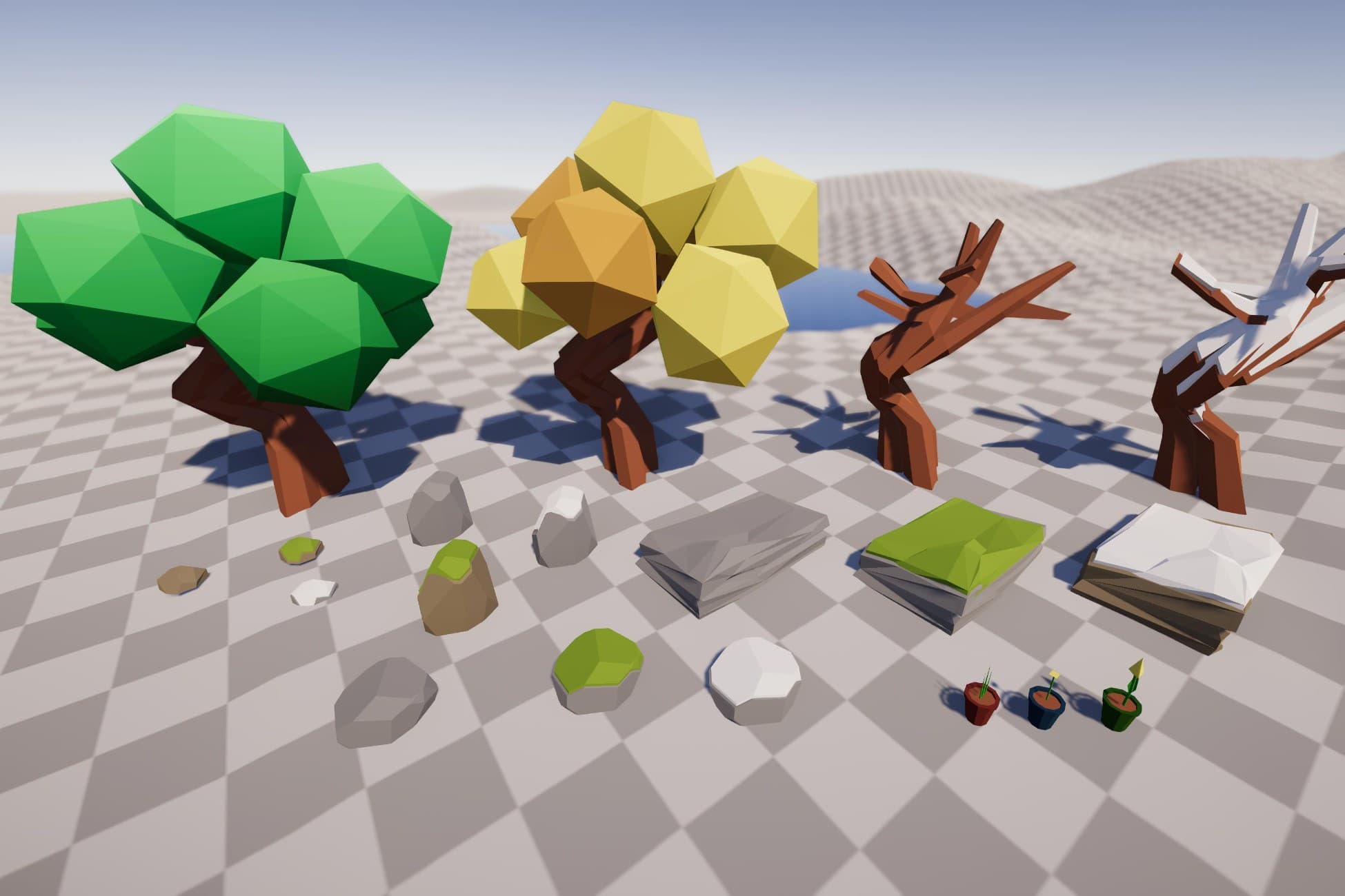 Low Poly Nature Pack (4 Seasons)
