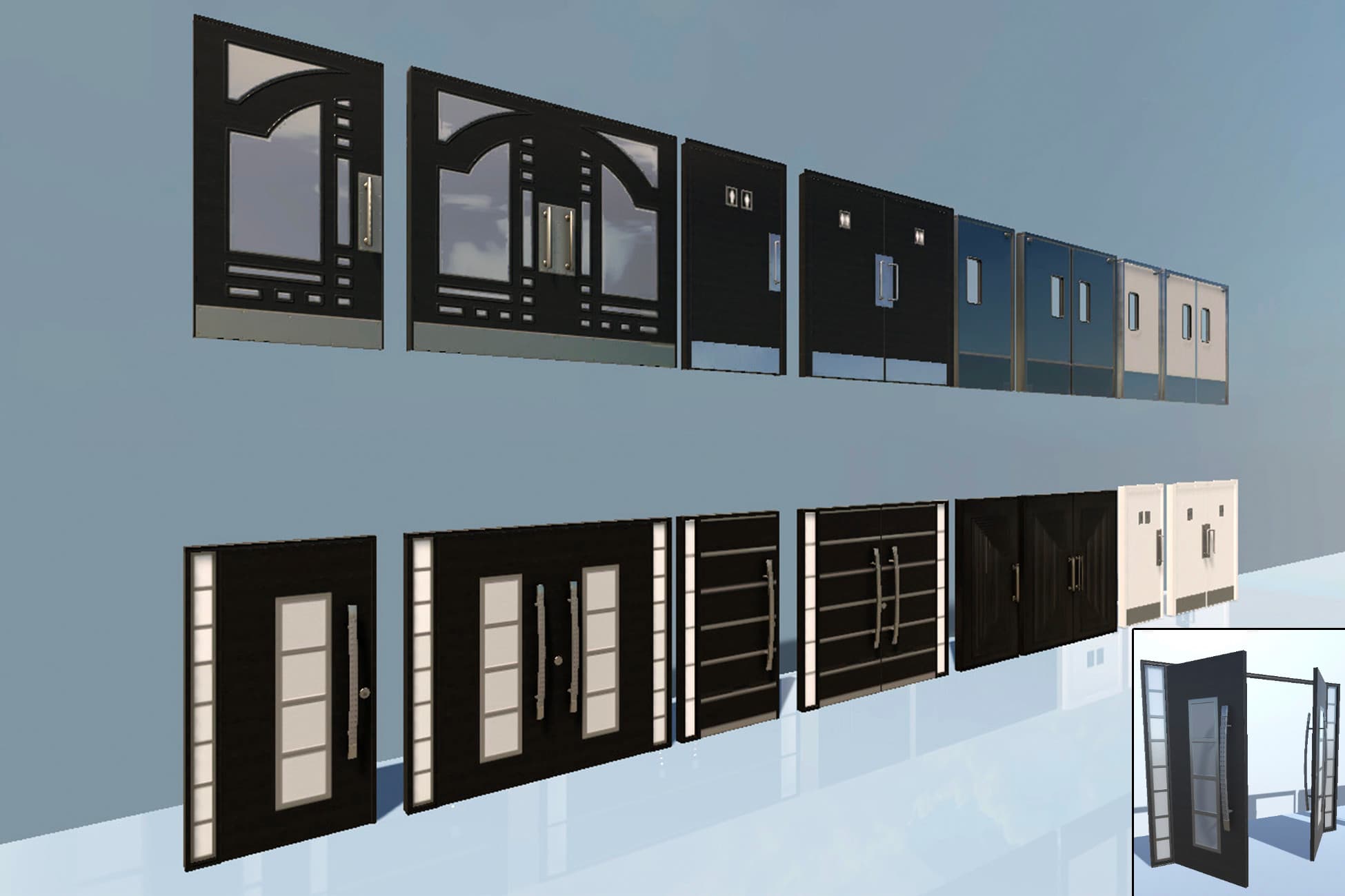 Modern Doors Pack