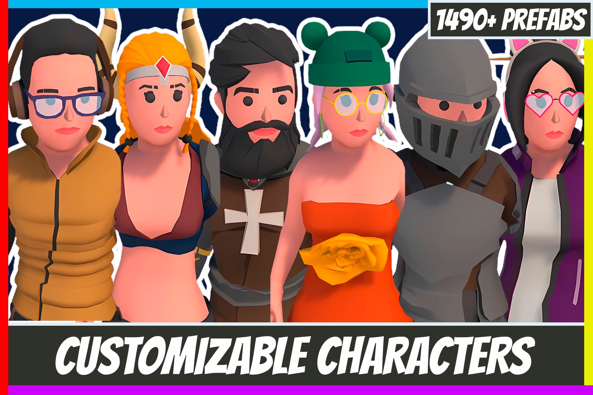 Customizable 3D Characters Pack Vol 4