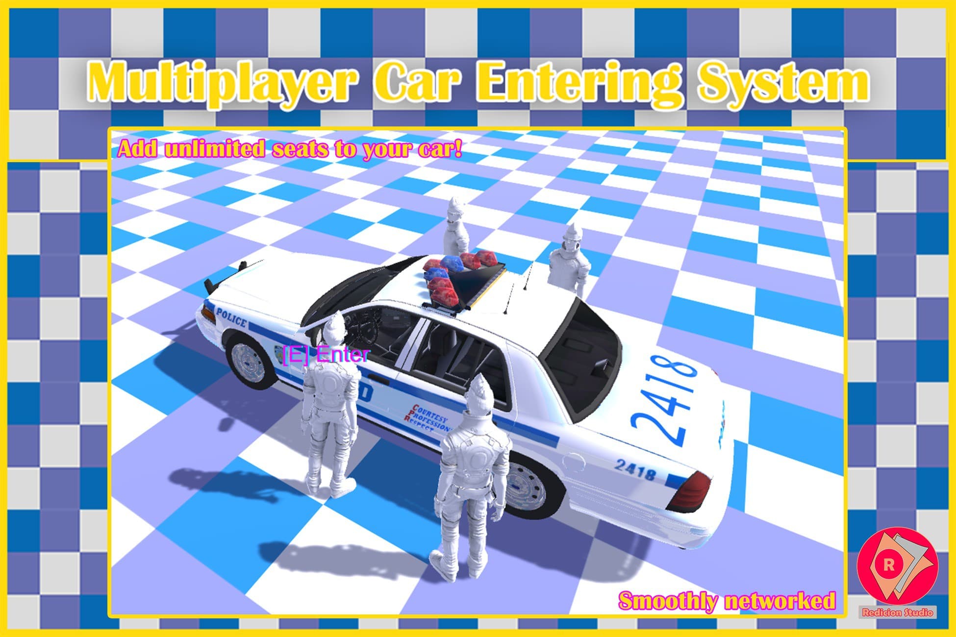 Car Enter/Exit Multiplayer System for Mirror Networking