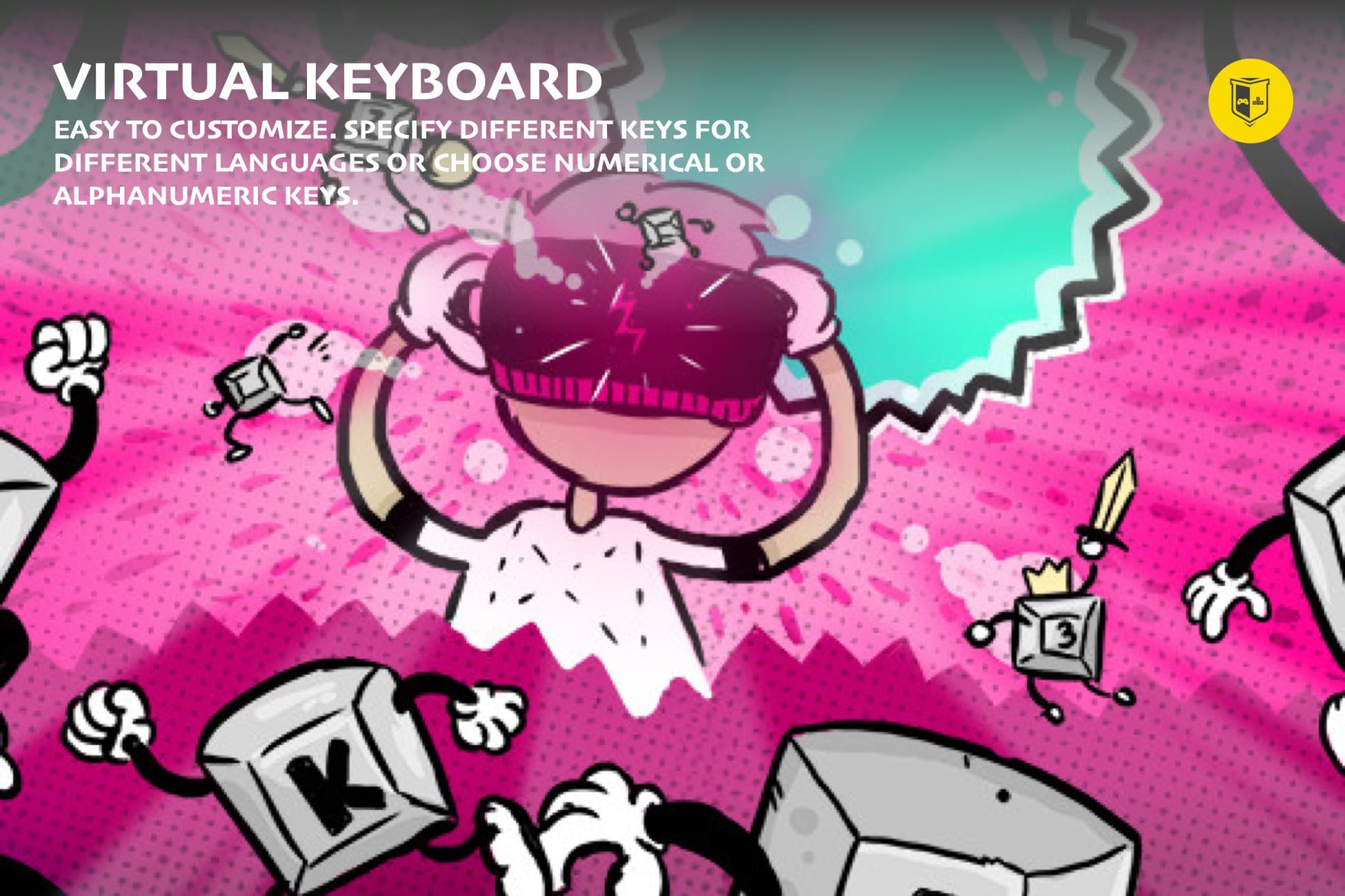 Virtual Keyboard for 2D/3D and VR experiences