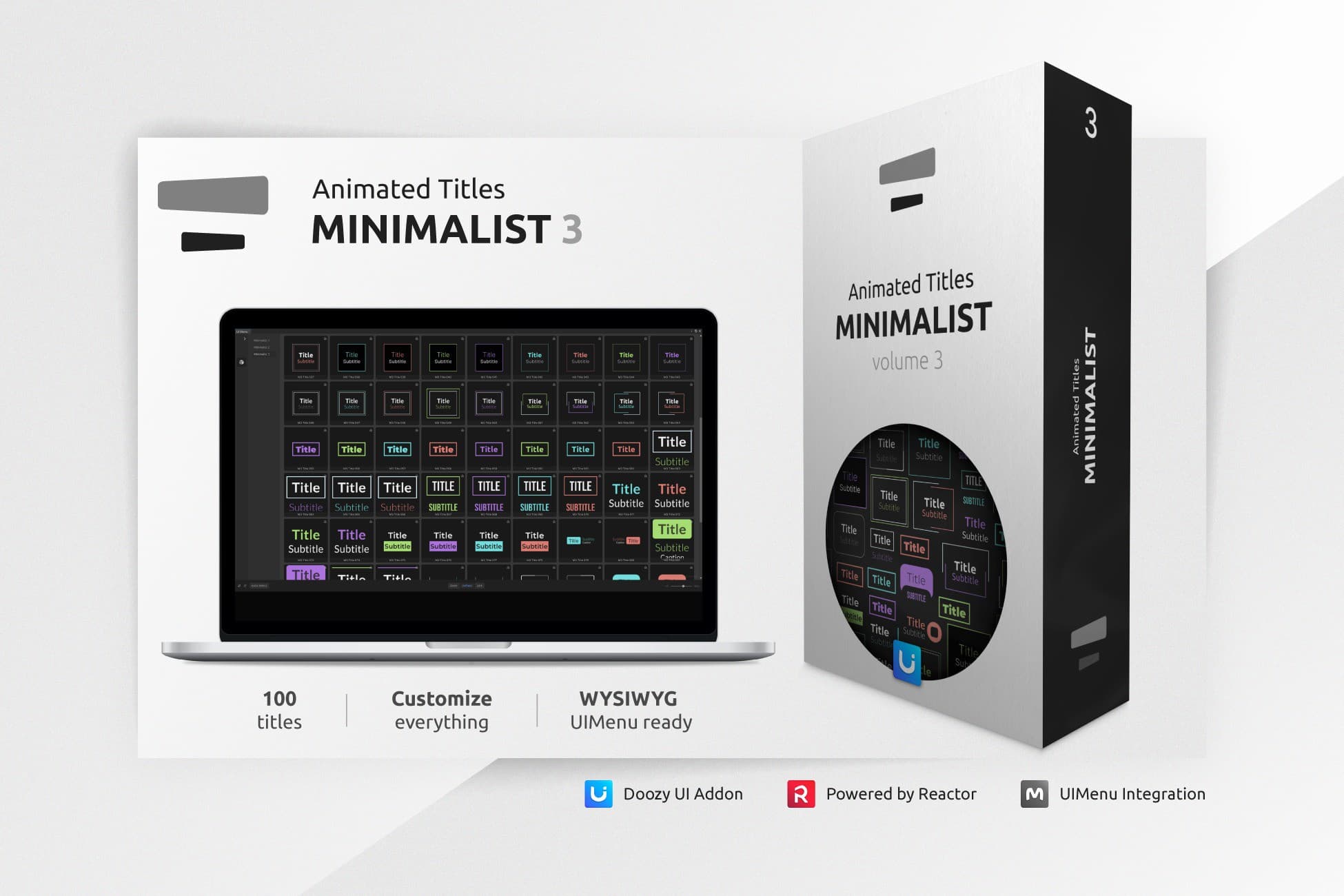 Animated Titles - Minimalist 3 - Doozy UI Addon
