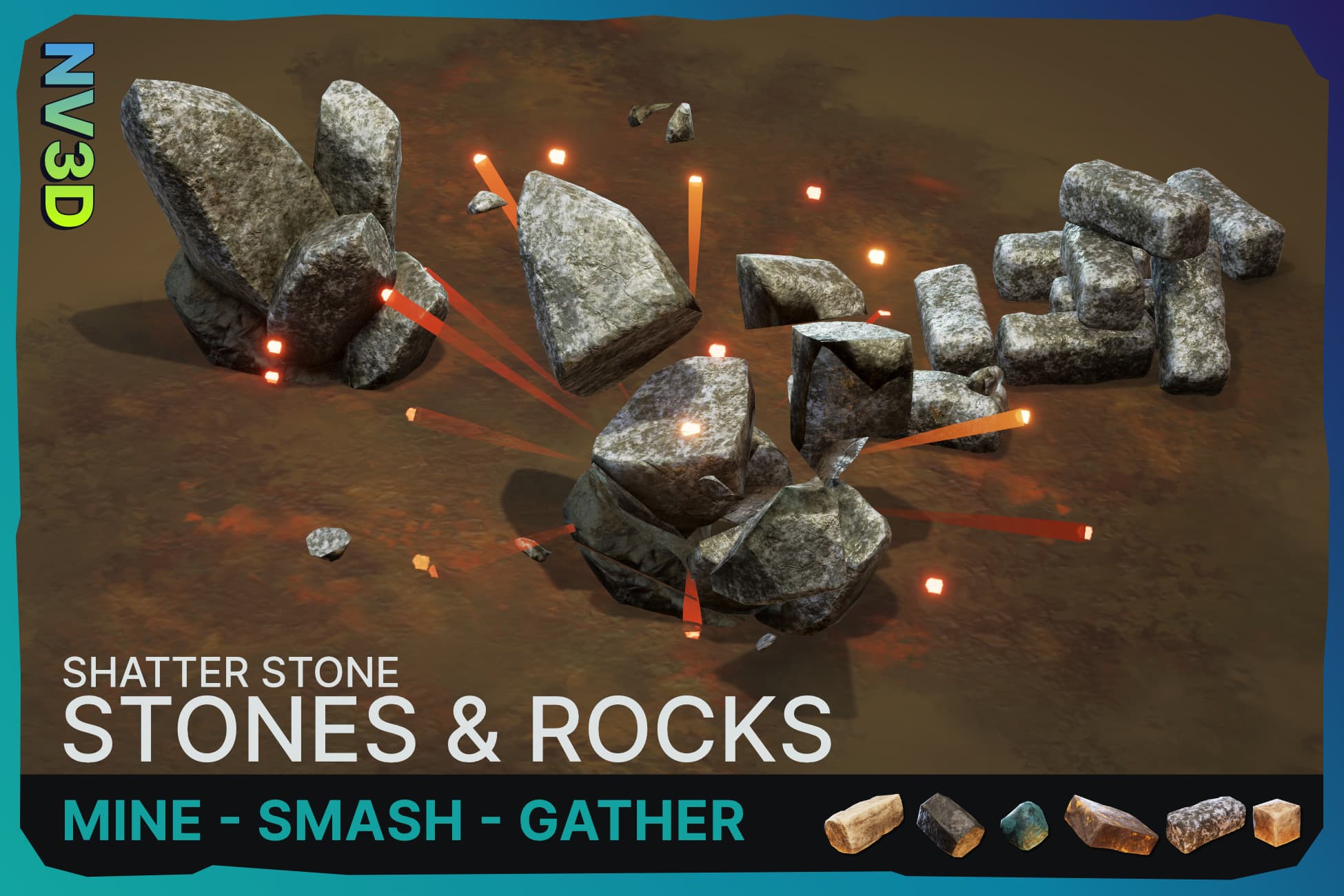 Shatter Stone: Stones & Rocks Resource Pack