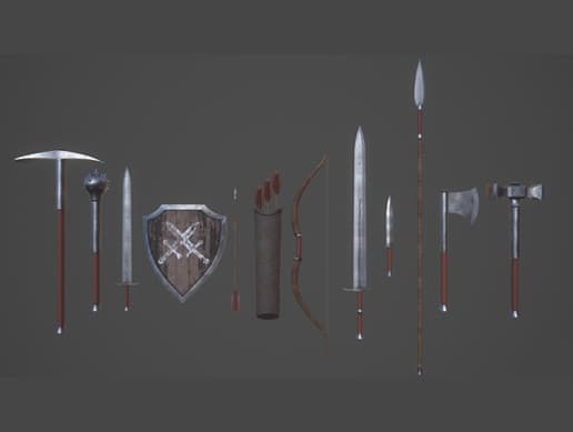 Pack of Simple Medieval Weapons