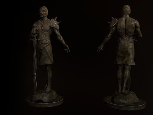 Human Warrior Statue