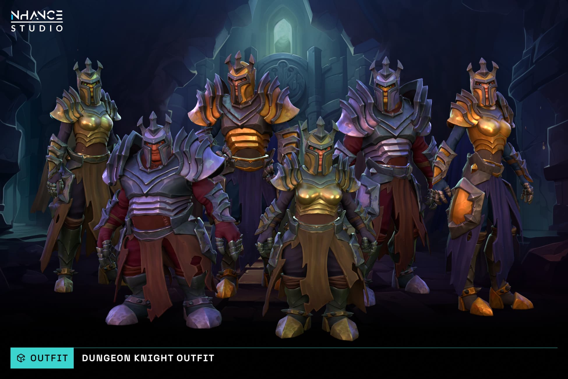 Stylized Fantasy Dungeon Knight Outfit