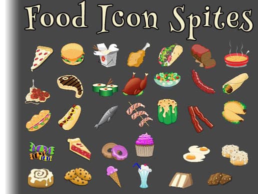 Food Icon Sprite Package