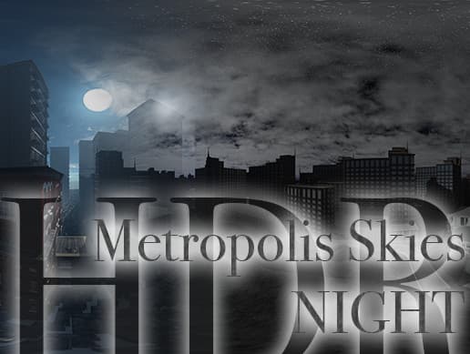 HDR Metropolis Skies – Urban Skybox Collection (Night Bundle)