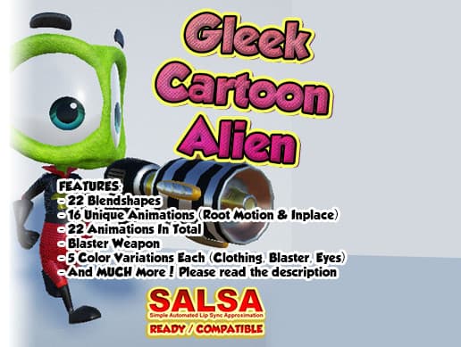 Gleek - Cartoon Alien Character