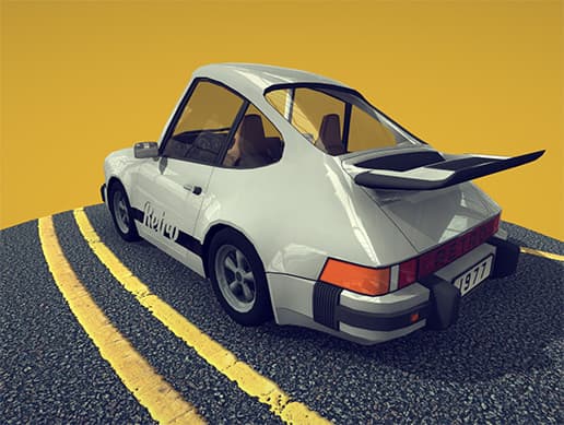 Cartoon Sports Car