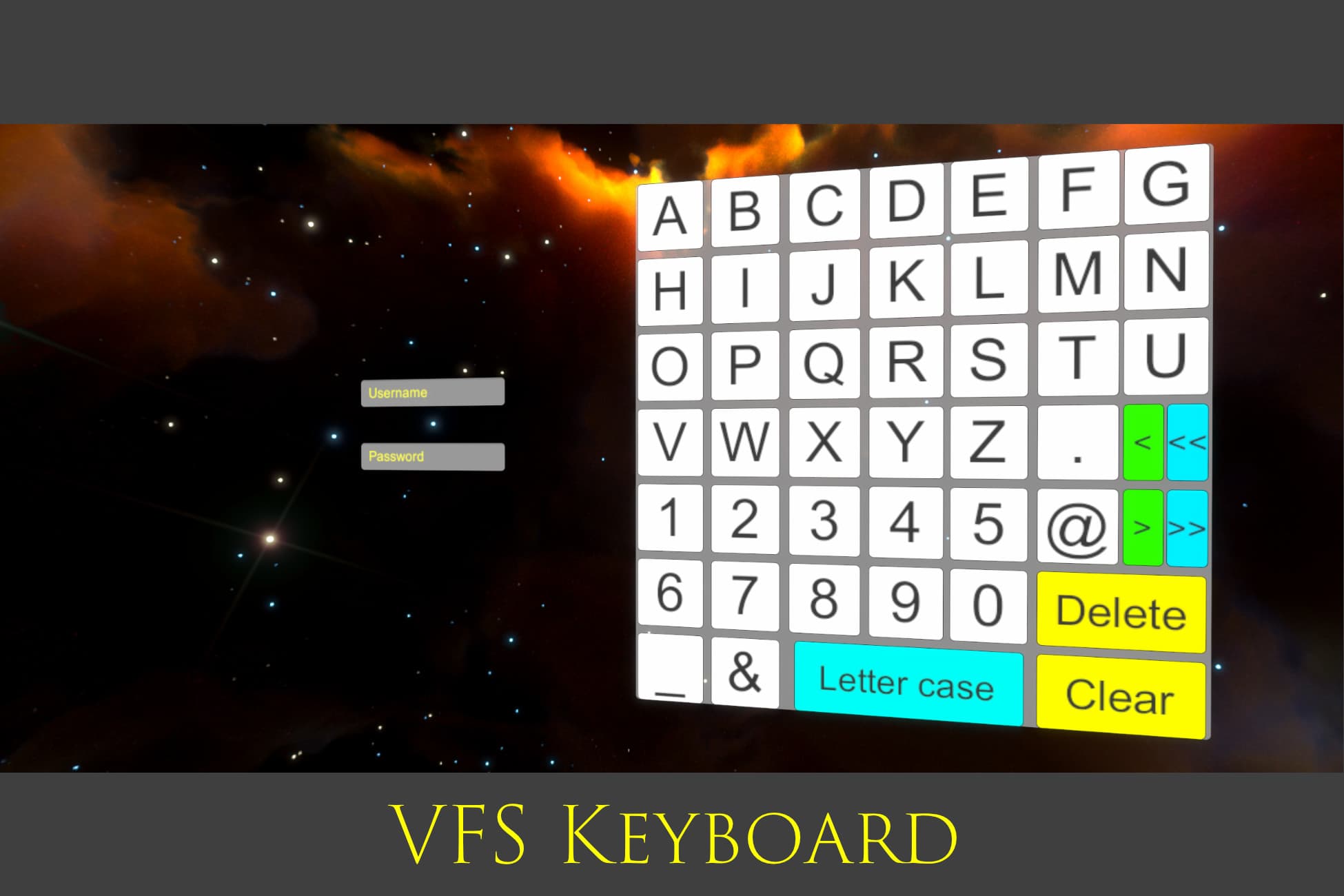 VFSKeyboard - VR, Fast and Simple