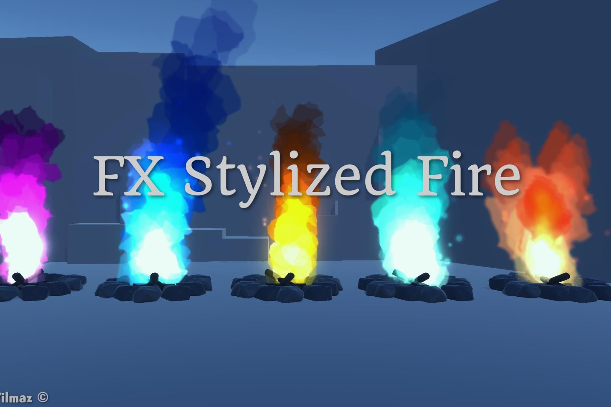 Stylized Fire FX Assets Package