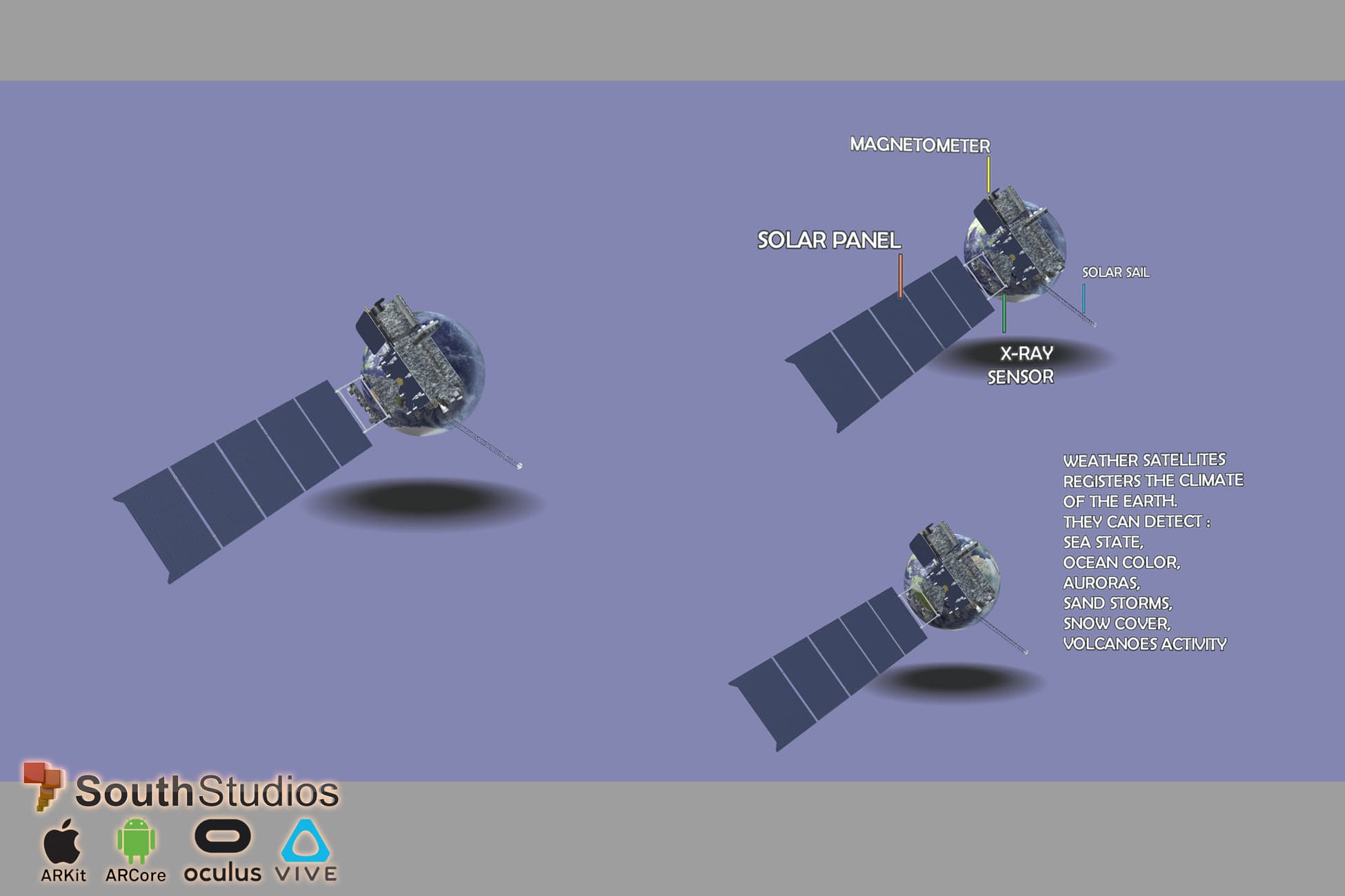 Animated Weather Satellite AR VR